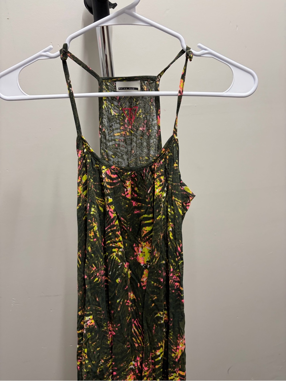 Noisy May brand Green Multi Floral Racerback Dress XS